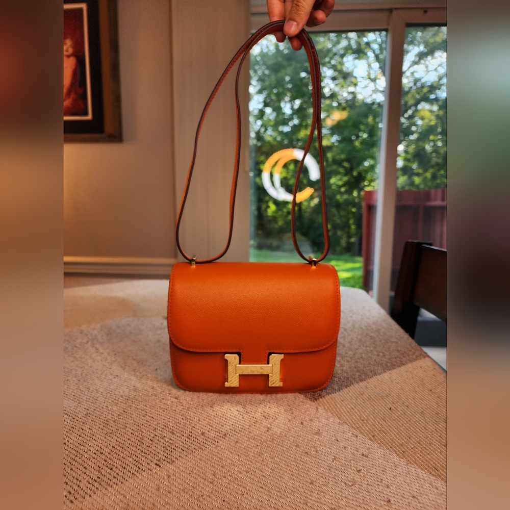 Luxury Inspired Mini Constance Style H Leather Handbag